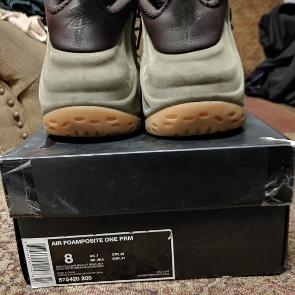 olive green foamposites